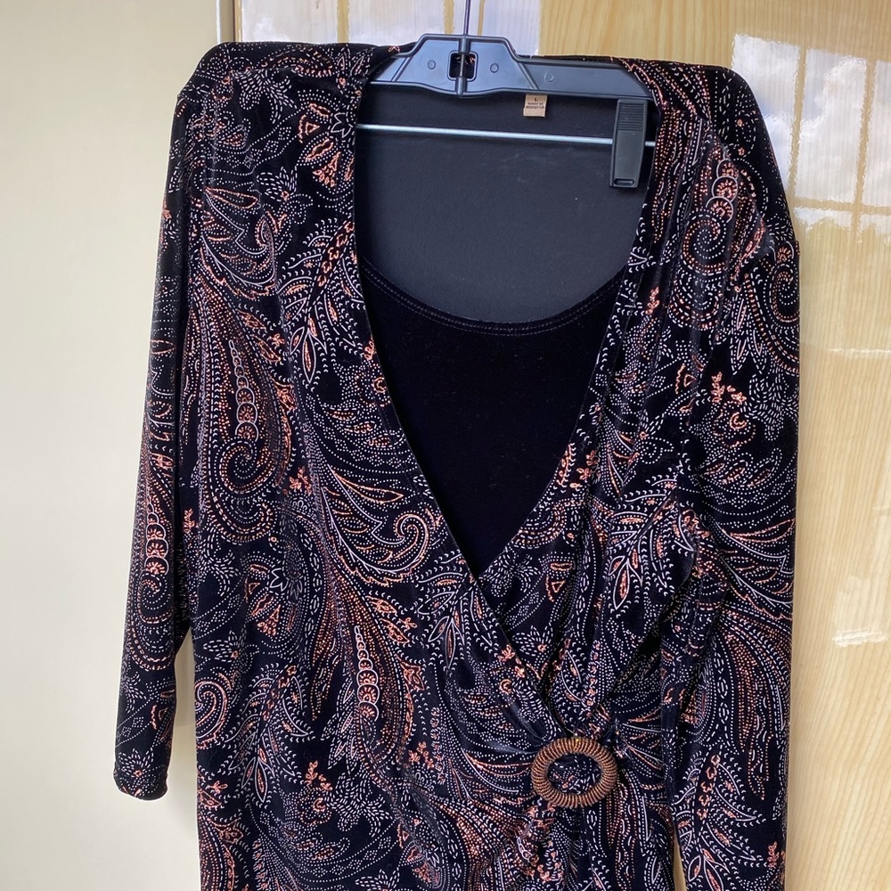 Paisley long-sleeve shirt